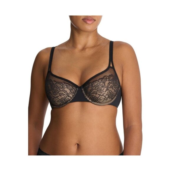 Natori Graceful Full Fit Balconette Contour Underwire Bra Black/Cafe 34G NWT - Picture 1 of 4